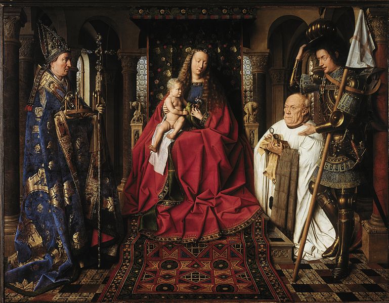 The Virgin and Child with Canon van der Paele 1434–1436, Jan van Eyck